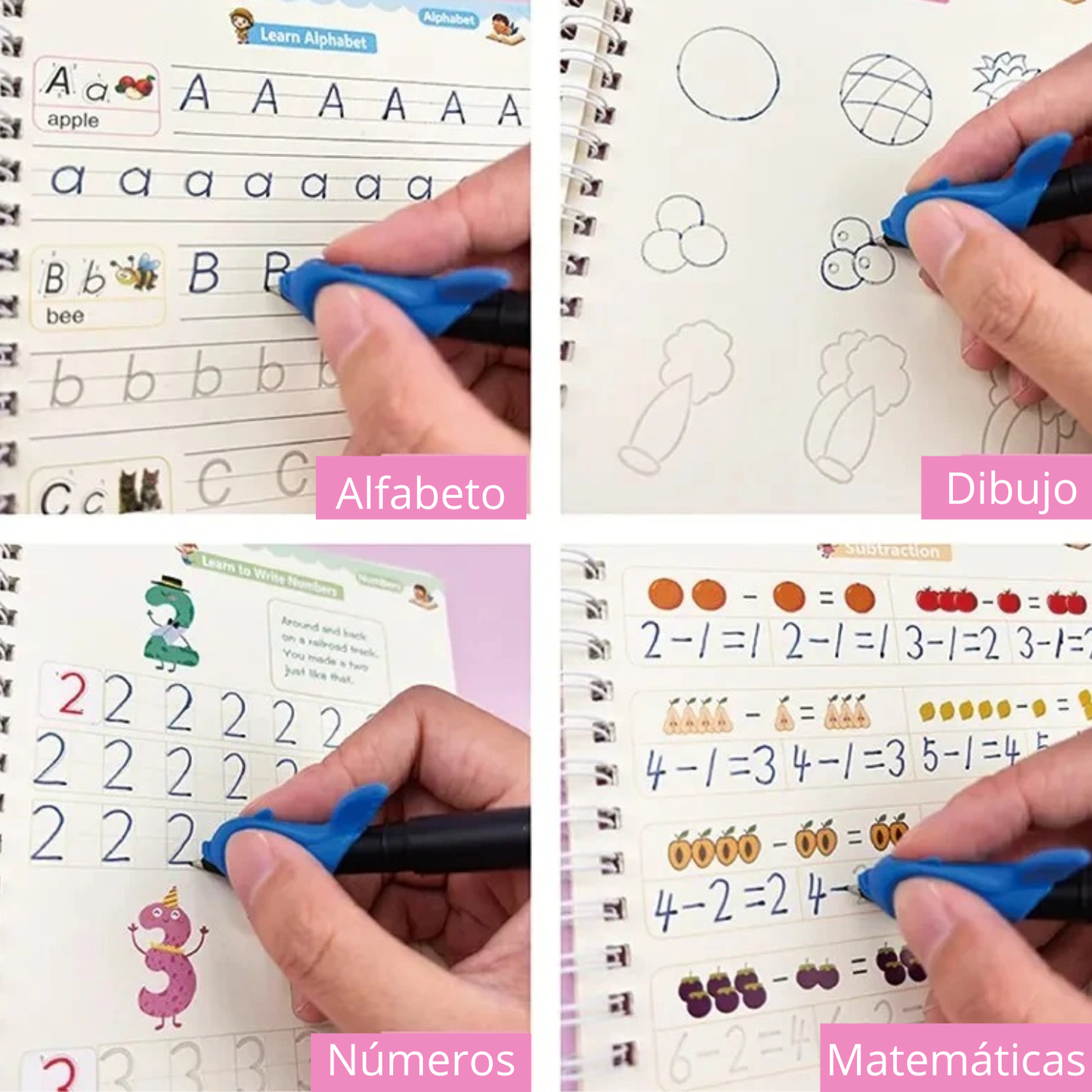 Cuaderno Mágico Reutilizable para Niños