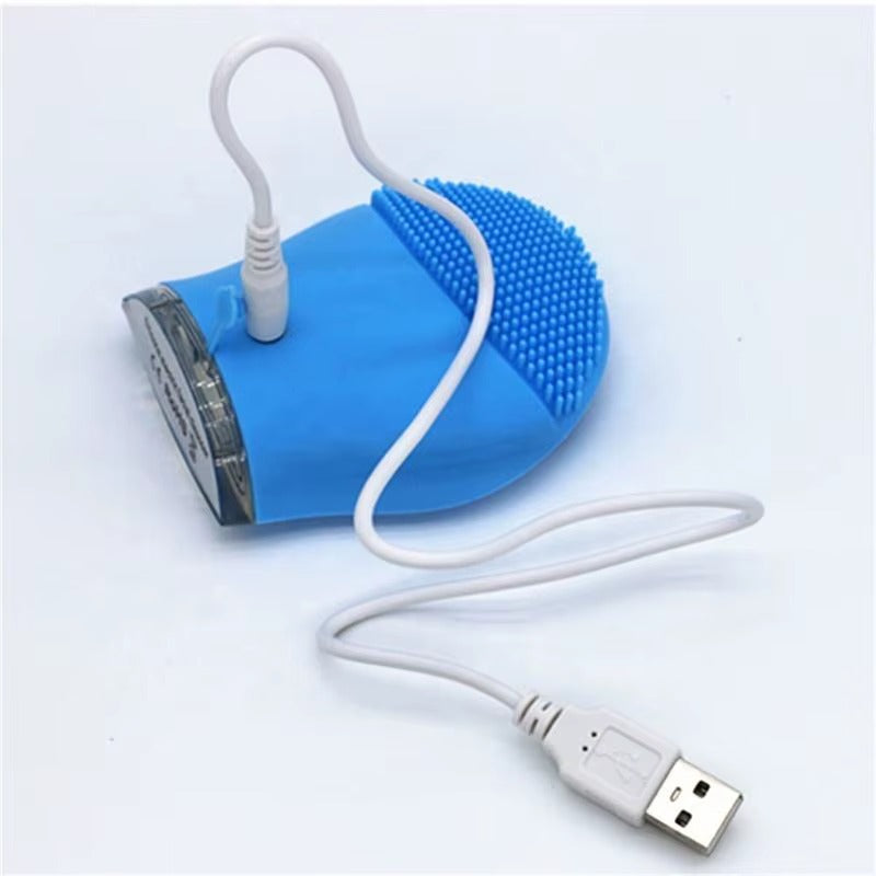 Cepillo Limpiador Facial de Silicona Recargable