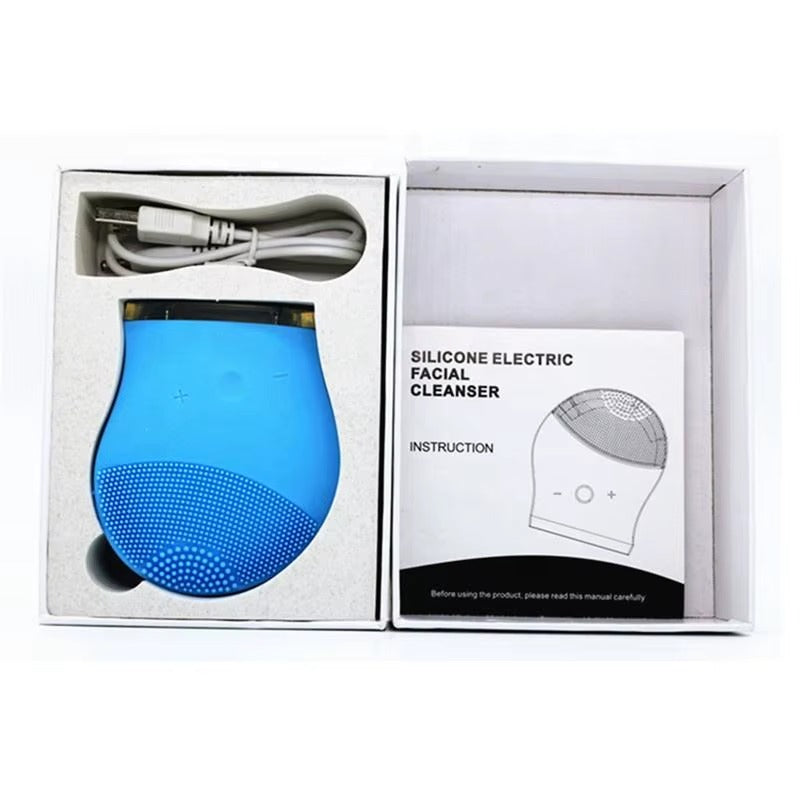 Cepillo Limpiador Facial de Silicona Recargable