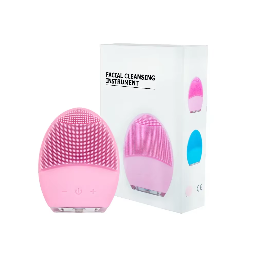 Cepillo Limpiador Facial de Silicona Recargable