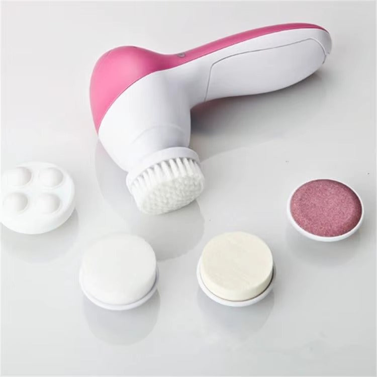 Masajeador Facial 5 en 1 – Limpieza, Exfoliación y Masaje